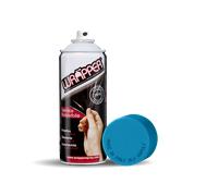BOMBOLETTA SPRAY VERNICE REMOVIBILE PELLICOLA WRAPPING BLU NAPOLI PER AUTO MOTO