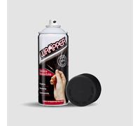 WRAPPER Vernice Pellicola Plastica Spray 400 ml Rimovibile Color NERO OPACO MATT