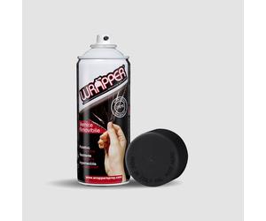 WRAPPER Vernice Pellicola Plastica Spray 400 ml Rimovibile Color NERO OPACO MATT