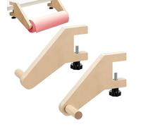 Wrapping Paper Dispenser - 16.5x5x2cm Wooden 1-Pair Easel Craft Holder, Stable Table Coloring Painting Tool | Kids Adults Drawing Crafting Playroom Classroom Home Office Art Supplies