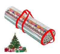 Wrapping Paper Organizer - PVC 100x20cm | Large Capacity Gift Wrap Storage Bag For 39 Inch Rolls | Portable Carrying Gift Wrapping Station For Ribbon Bows Bags Holiday Storage