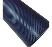Wrapping Pellicola Adesivo for Auto Car Styling 30 * 127CM 3D Blu Scuro Pellicola vinilica in Fibra di Carbonio Impermeabile Fai da Te Pellicola Wrapping(Dark Blue)