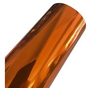 Wrapping Pellicola Arancione spazzolato opaco metallizzato lucido specchio cromato vinile avvolgente pellicola adesiva decalcomania moto scooter car wrapping(Mirror Chrome,30cm x 152cm)