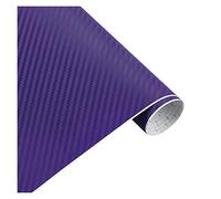 Wrapping Pellicola, Pellicola Auto Wrapping Fibra 30x127cm carbonio 3D della pellicola del vinile Adesivi auto impermeabile Car Styling Wrap Vehicle Manutenzione Accessori moto(Purple,50x200cm)