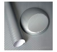 Wrapping Pellicola, Pellicola Auto Wrapping Fibra 500mmx2000mm carbonio 3D della pellicola del vinile dell'autoadesivo dell'automobile impermeabile Car Styling Wrap Vehicle(3D silver)