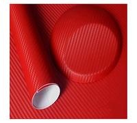 Wrapping Pellicola, Pellicola Auto Wrapping Fibra 500mmx2000mm carbonio 3D della pellicola del vinile dell'autoadesivo dell'automobile impermeabile Car Styling Wrap Vehicle(3D red)