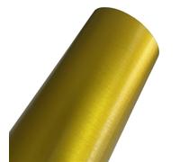 Wrapping Pellicola Pellicola in vinile metallizzato oro opaco Pellicola olografica Specchio olografico Cromo oro Car Wrapping Foil Roll Adesivo decalcomania autoadesiva Pellicola Wrapping(Brushed Meta