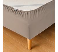 WRAPPYBAG Giroletto - Vestiletto - Coprirete 140 x 190 in Cotone con Elastici - Rinnova e Modernizza il tuo Letto - Colore Talpa - Disponibile in 6 Taglie