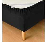 Wrappybag Vestiletto Alla francese 140 x 190 con Elastici - Rinnova e Modernizza il Tuo Vecchio Giroletto - Copertura Giroletto Colore Nero - 6 Misure Disponibili