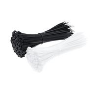 Wraps cravatta in nylon, Fascetta autobloccante in nylon 5x300mm~8x500mm Anello di fissaggio for cavi Cinghia con cerniera in plastica(Black,5x500mm-10pcs)