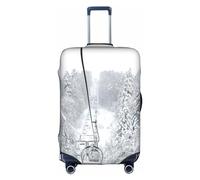 Wratle Copertura protettiva elastica per valigie, adatta per bagagli da 45,7 a 76,7 cm, con girasole, Inverno vecchio cavo Ski Lift, XL