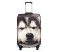 Wratle Copertura protettiva elastica per valigie, adatta per bagagli da 45,7 a 76,7 cm, motivo: orso polare, Husky Dog, L