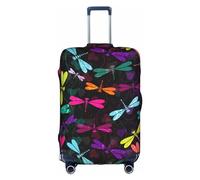 Wratle Copertura protettiva elastica per valigie, adatta per bagagli da 45,7 a 76,7 cm, quiz matematica, Graziosa libellula., S