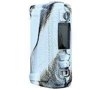 WratryParts Silicone Case Compatible with Voopoo Argus GT 2 Kit | Protective, Durable Skin, Sleeve, Cover, Wrap, Gel, Case, shield (Black White)