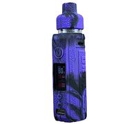 WratryParts Silicone Case Compatible with Voopoo Drag S Kit | Protective, Durable Skin, Sleeve, Cover, Wrap, Gel, Case, shield (Black Purple)