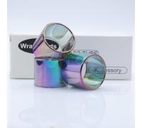 WratryParts Straight Multicolor Replacement Glass Tube for Dead rabbit v3 3 Rta Tank (3Pcs Rainbow)
