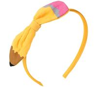 WRBAJIS Fascia per capelli con fiocchi gialli per capelli per il ritorno a scuola, accessori per capelli per donne e ragazze, primo giorno di scuola, forniture per feste
