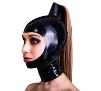 WRBETUS Lattice Testa Coperchio BDSM Copritesta in Lattice Apri Occhi Bocca Unisex Adatto per Cosplay Feste in Discoteca(Size:M)