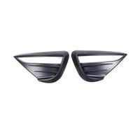 WRDFZASB Copertura protettiva for spoiler fendinebbia, lame antivento Wolf Tooth, adesivi decorativi for auto in ABS, accessori compatibili con Tesla Model Y(18-24 Matte black)