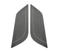 WRDFZASB Pannello di supporto for ginocchia in fibra di carbonio for console centrale, adesivo for interni auto, 2 pezzi, accessori compatibili for Mustang 2015-2023(Carbon Fiber Leather)