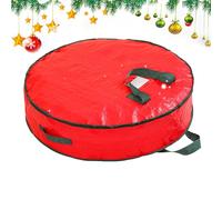 Wreath Box - Christmas Wreath Storage Bag - Dust Protection Zippered Waterproof Heavy Duty Containers With S Wreaths In A Spaous Intturdy Handle For Closet Travel Under Bed Home Garage Organization