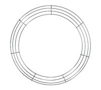 Wreath Form - 40cm Metal Gerland Rings, Christmas Wire Wreath Rings | Round Wreaths Frame Base, Party Decor Making Kit, Christmas Accessories For Halloween New Year Holiday Valentine Day Decorations