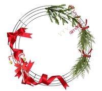 Wreath Frame** - Metal Round Wreath Frame Base, Sturdy Wire Form for Floral Arrangement Making, Christmas Holiday Party Decoration Kit for DIY Crafts Home Garden Wedding Display