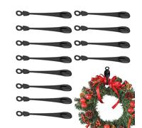 Wreath Hanger - Garland Hanger | 12 Pack Christmas Mantle Hooks, Reusable Silicone Wreath Holders For Fireplace, Stair Railing, Cabinet And Porch Decor, Strong Load-Bearing Holiday Decoration Clips
