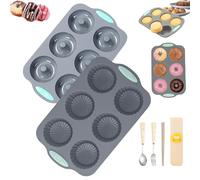 Wreath Ice Mold, 2026 New Wreath Ice Mold for Holiday Cocktails, Holiday Wreaths Ices Cubes Molds, Christmas Silicone Wreaths Ices Cube Tray, for Cubes, Donuts, Soap & Chocolate (F)