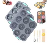 Wreath Ice Mold, 2026 New Wreath Ice Mold for Holiday Cocktails, Holiday Wreaths Ices Cubes Molds, Christmas Silicone Wreaths Ices Cube Tray, for Cubes, Donuts, Soap & Chocolate (X)