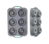 Wreath Ice Molds - 6-Cavity Flexible Holiday Reusable Craft Supplies, Christmas Wreath Ice Tray Silicone Molds For Freezer Chocolate Cake Food Baking Whiskey Cocktail Drinks Soap Candle Party