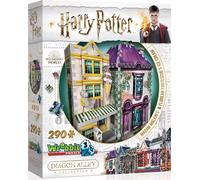 WREBBIT puzzle 3D HARRY POTTER: Madam Malkin - Vesti per ogni occasione e Gelateria Florean Fortescue - 290 pezzi