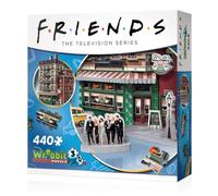 Wrebbit 3d Friends Central Perk Puzzle Marrone