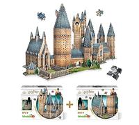 Wrebbit3D - Set di puzzle 3D di Harry Potter del castello di Hogwarts, include la grande sala e la torre astronomica, 1725 pezzi del puzzle, costruisci e viaggia attraverso il mondo magico