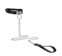 WreGmgg- ̣ σ α Elegante Collare in Pelle Nera per Mostrare La Tua personalità! E Gusto-R99