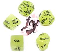 WreGmgg- ̣ σ Notte Abbagliante, Luce Verde Che Illumina Il Divertimento Dei Dadi-660