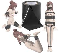 WreGmgg Accessori Nastro Nero Larghezza 6 Cm, Giochi di Carnevale E Gioco di Ruolo, Ideale per Il Fitness - H11