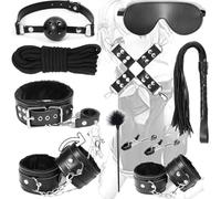 WreGmgg Accessori Per Interni In Pelle Comodo Set Da 10 Pezzi (nero) - Q