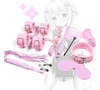 WreGmgg Accessori Per Interni In Pelle Comodo Set Da 10 Pezzi (rosa)-Q