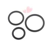 WreGmgg- Anelli in Silicone Nero - Scelta Di Accessori Eleganti E Minimalisti, Comodi E Resistenti - A5