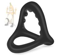 Wregmgg Anello A Y In Silicone Nero Con Dente Di Squalo, Leggero E Compatto, Sicuro E Non Tossico, Migliora L'Effetto Dell'Allenamento-Z