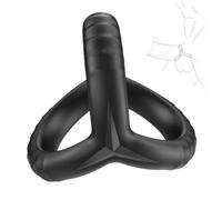 Wregmgg Anello A Y In Silicone Nero Resistente All'Usura E Durevole, Anello Di Stile Semplice-Z