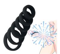 WreGmgg Anello in Silicone Elegante E Confortevole, 6 Misure Per Soddisfare Le Diverse Esigenze, White