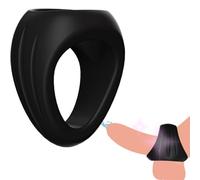 WreGmgg Anello Rotondo In Silicone Nero Classico, Semplice E Generoso -Z