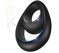 Wregmgg Anello Sportivo A Doppio Anello In Silicone Nero è Morbido, Confortevole, Resistente E Antiscivolo! -Z