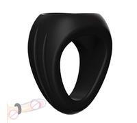 WreGmgg Anello Sportivo Classico In Nero - Il Silicone è Leggero E Dal Design Ergonomico -Z