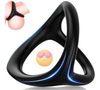 WreGmgg Anello Sportivo in Silicone a Forma di Y (Nero), Leggero e Portatile, qualità Eccellente, Design Minimalista, Funzionale e Pratico, Facile da Pulire e Mantenere -Z