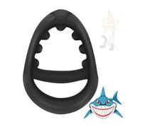 WreGmgg Anello Yoga A Y In Silicone Nero Con Dente Di Squalo, Resistente Alla Corrosione, Morbido E Confortevole -Z