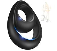 WreGmgg Anello Yoga Doppio in Silicone Nero è Morbido, Confortevole, Antiscivolo E Resistente per Migliorare La Flessibilità E La Forza! -Z