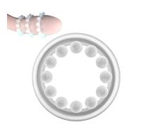 WreGmgg Anillo Redondo De Silicona En Blanco - DiseñO Simple Y Elegante, CóModo De Llevar -Z